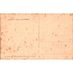 Carte postale ancienne intérieur église Domrémy