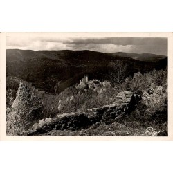 Le Mont Sainte Odile (Bas Rhin) alt 763- Ruines du mur  païen et ruines du château Dreistein
