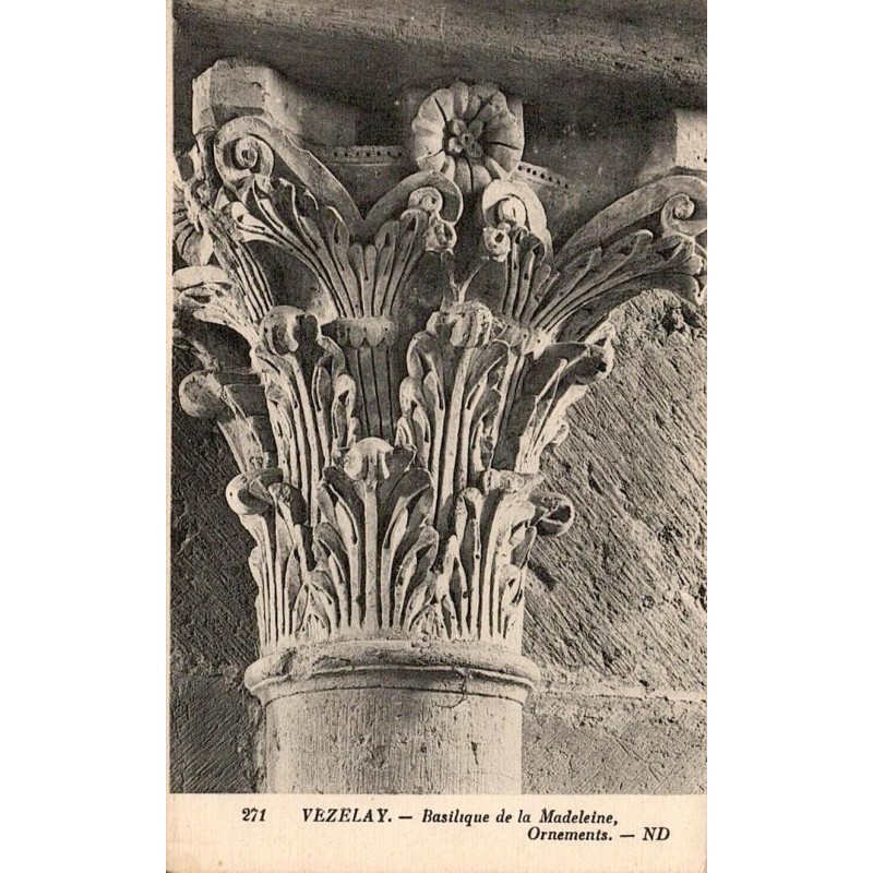 271 - VEZELAY - Église de la Madeleine, Ornements -- ND
