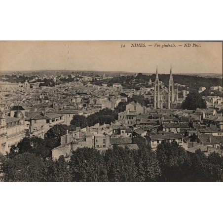 Carte postale ancienne Nîmes Vue générale ND Phot