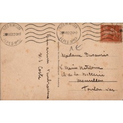 Carte postale ancienne Nice – Panorama pris des terrasses du Château