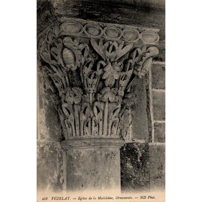 268 - VEZELAY - Église de la Madeleine, Ornements -- ND