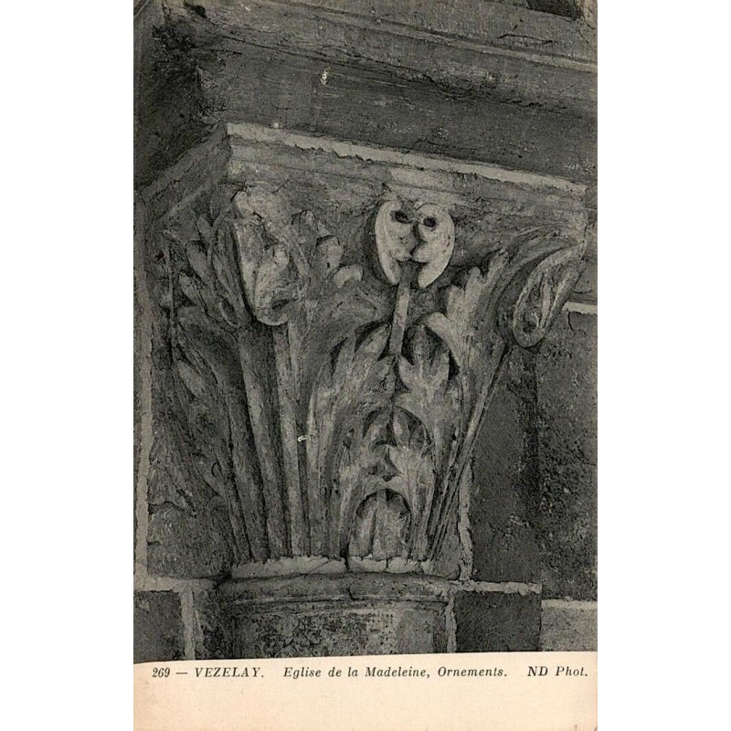 269 - VEZELAY - Église de la Madeleine, Ornements -- ND