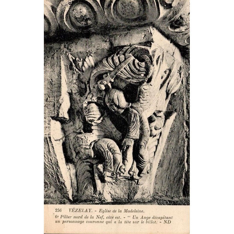 256 - VEZELAY - Église de la Madeleine, 6ème pilier de la Nef, Côté est -- ND