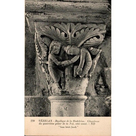 220 - VEZELAY - Basilique de la Madeleine -  Chapiteau du quatrième pillier de la nef côté ouest -- ND