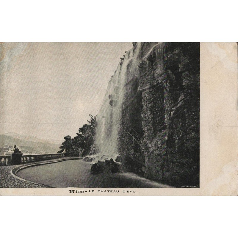 Carte postale ancienne Nice Le Château d’Eau