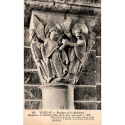 205 - VEZELAY - Basilique de la Madeleine, Chapiteau du dixième pilier de la nef, côté ouest -- ND