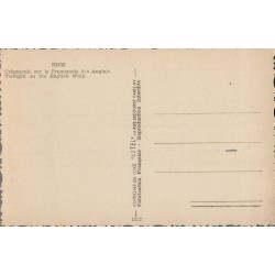 Carte postale ancienne Nice – Crépuscule sur la Promenade des Anglais ESTEL