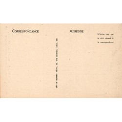 Carte postale ancienne Vézelay grand portail voussure Saint Jean ND