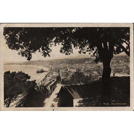 Carte postale ancienne Nice vue générale Éditions MAR