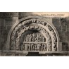 Carte postale ancienne Vézelay narthex portail nord scènes Christ sculptées