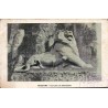 Carte postale ancienne Belfort Lion de Bartholdi sculpture monument