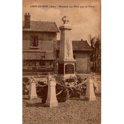Carte postale ancienne Saint Eugène Aisne monument aux morts pour la patrie