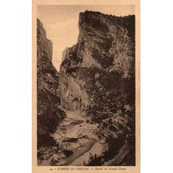 Carte postale ancienne Gorges du Verdon entrée du grand canyon Provence