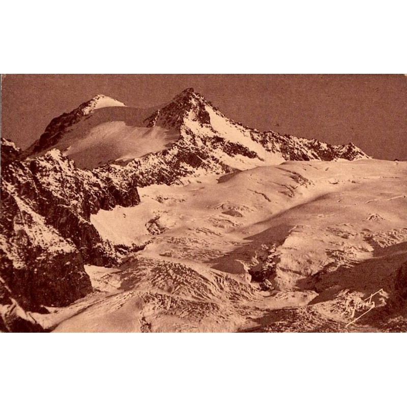 Carte postale ancienne La Grave hôtel de la Meije glacier du Tabuchet Hautes Alpes