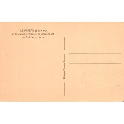 Carte postale ancienne Le Rateau col de la Girose Écrins