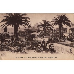 Carte postale ancienne Nice Jardin Albert 1er King Albert 1st Garden LL