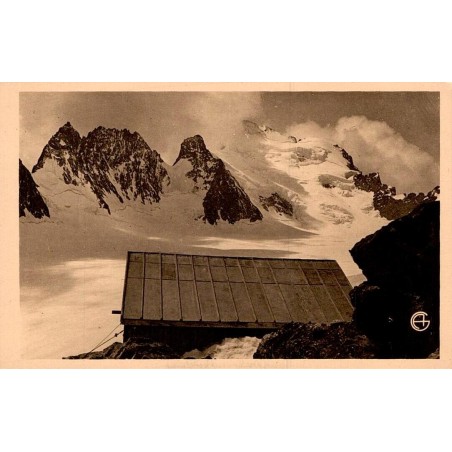 Carte postale ancienne Refuge Caron Barre des Écrins glacier Blanc