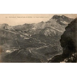 Carte postale ancienne Lautaret lacets du Galibier Grand Galibier