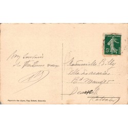 Carte postale ancienne La Grave route Grenoble Briançon Meije
