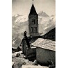 Carte postale ancienne La Grave église des Terrasses Meije