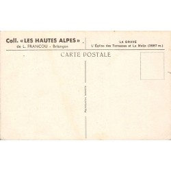 Carte postale ancienne La Grave église des Terrasses Meije
