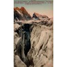 Carte postale ancienne Pelvoux crevasse glacier Blanc refuge Caron