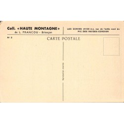 Carte postale ancienne Écrins vue arête nord Neige Cordier