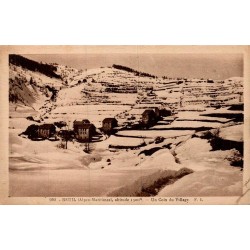 Carte postale ancienne Beuil coin du village
