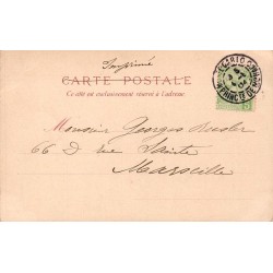 Carte postale ancienne Menton vieille ville et port
