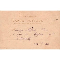 Carte postale ancienne Menton promenade du Midi Cap Martin