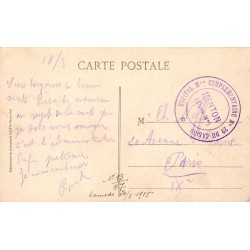 Carte postale ancienne Menton quai Amirauté vue ville