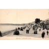 Carte postale ancienne Menton promenade du Midi