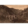 Carte postale ancienne tramway Menton Sospel viaduc Castillon