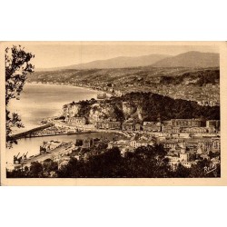 Carte postale ancienne Nice vue Mont Boron baie des Anges