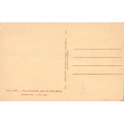 Carte postale ancienne Nice vue Mont Boron