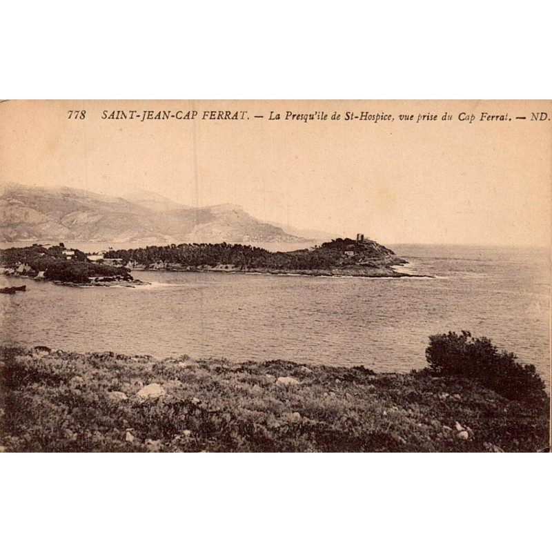 Carte postale ancienne Saint Jean Cap Ferrat Saint Hospice