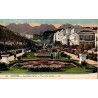 Carte postale ancienne Menton jardin public Riviera