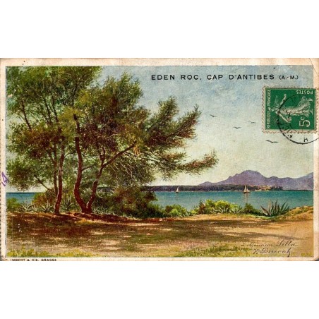 Carte postale ancienne Cap Antibes Eden Roc hôtel Riviera