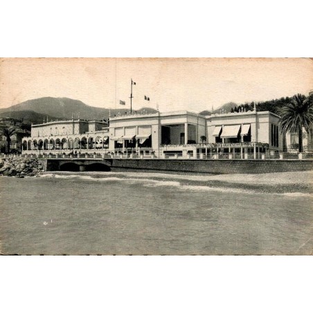Carte postale ancienne Menton casino bâtiment Côte d’Azur