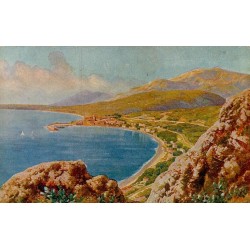 Carte postale ancienne Menton édition chocolaterie Aiguebelle