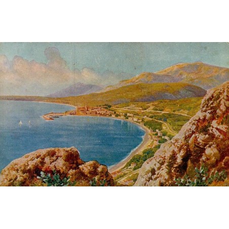 Carte postale ancienne Menton édition chocolaterie Aiguebelle