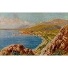 Carte postale ancienne Menton édition chocolaterie Aiguebelle