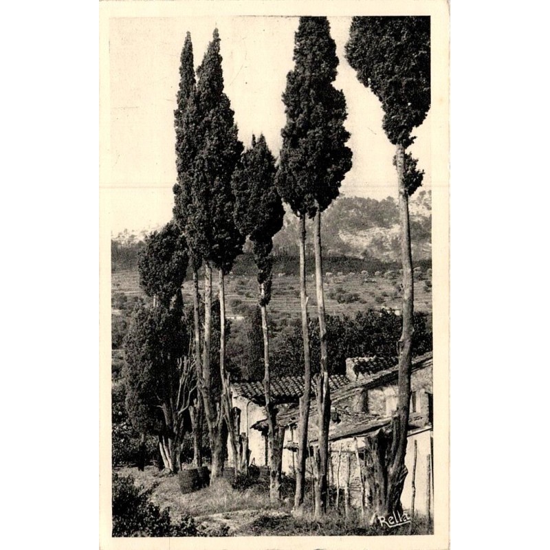 Carte postale ancienne paysage provençal collection Rella