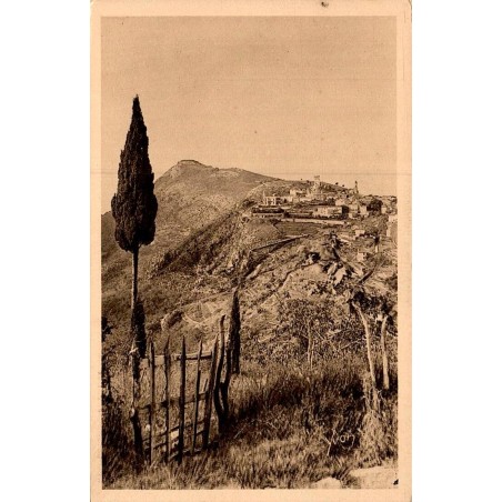 Carte postale ancienne La Turbie vue générale Côte d’Azur