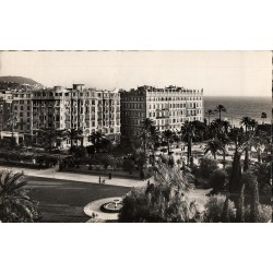 Carte postale ancienne Nice – Jardin Albert 1er et les Grands Hôtels