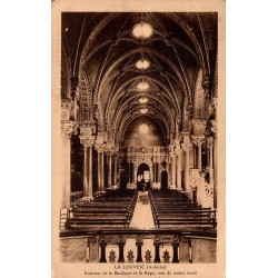Carte postale ancienne Lalouvesc intérieur basilique maître autel