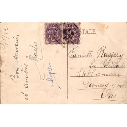 Carte postale ancienne Tournon sur Rhône château fort