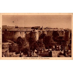 Carte postale ancienne Sedan château fort front sud ouest
