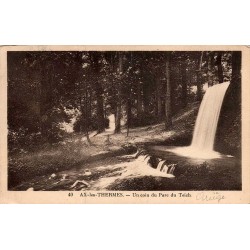 Carte postale ancienne Ax les Thermes parc du Teich Ariège